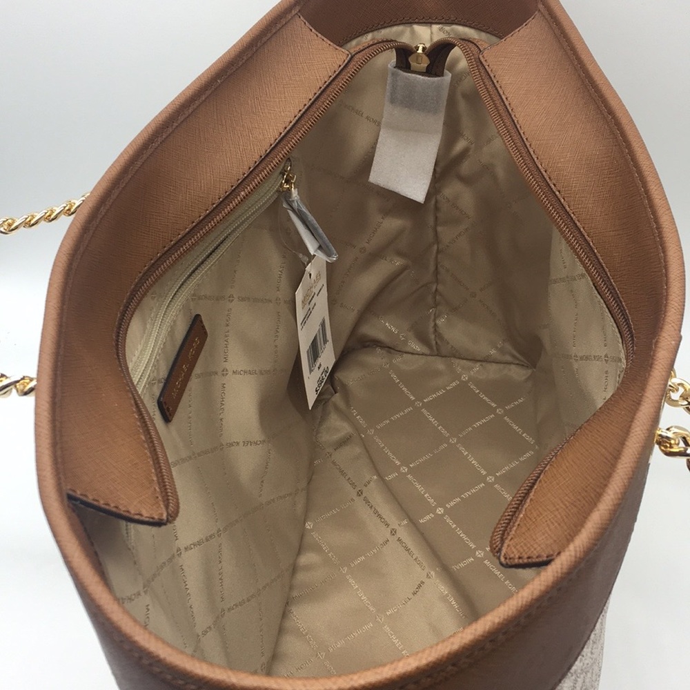 MICHAEL KORS SHANIA LARGE CHAIN TOTE & WALLET SET - Picture 4 of 8